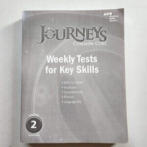 Journeys Common Core Weekly Assessments Grade 2 Book Workbook Textbook Paperback